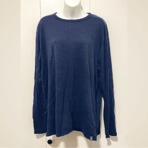 Men's Navy Long Sleeve Tee